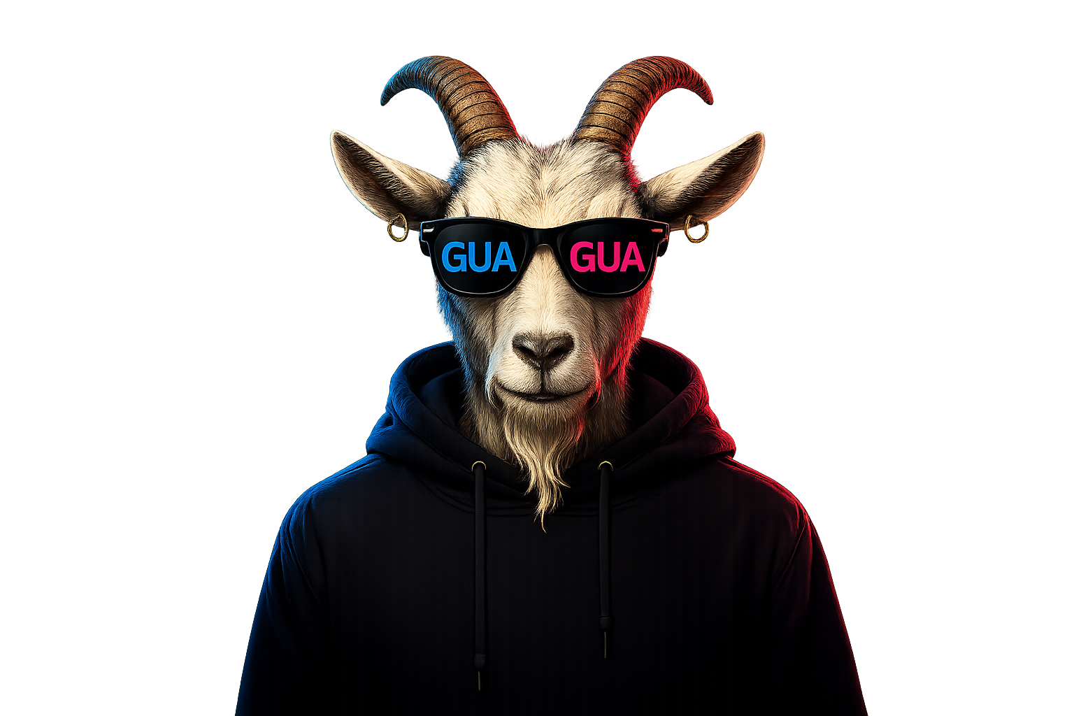GameUp Africa goat character in sunglasses